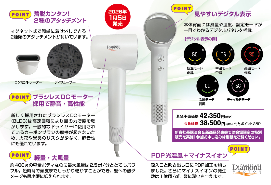 PDPドライヤー「エアサーモⅢ」新発売！ | お知らせ・イベント情報